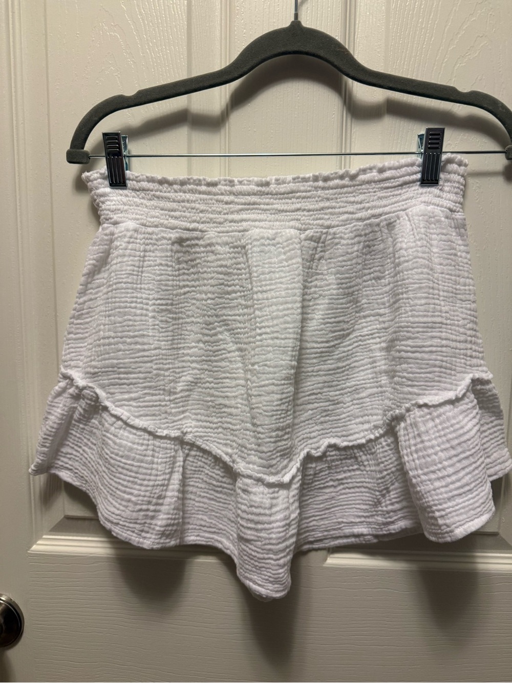 wild fable White Asymmetrical Ruffle Skirt